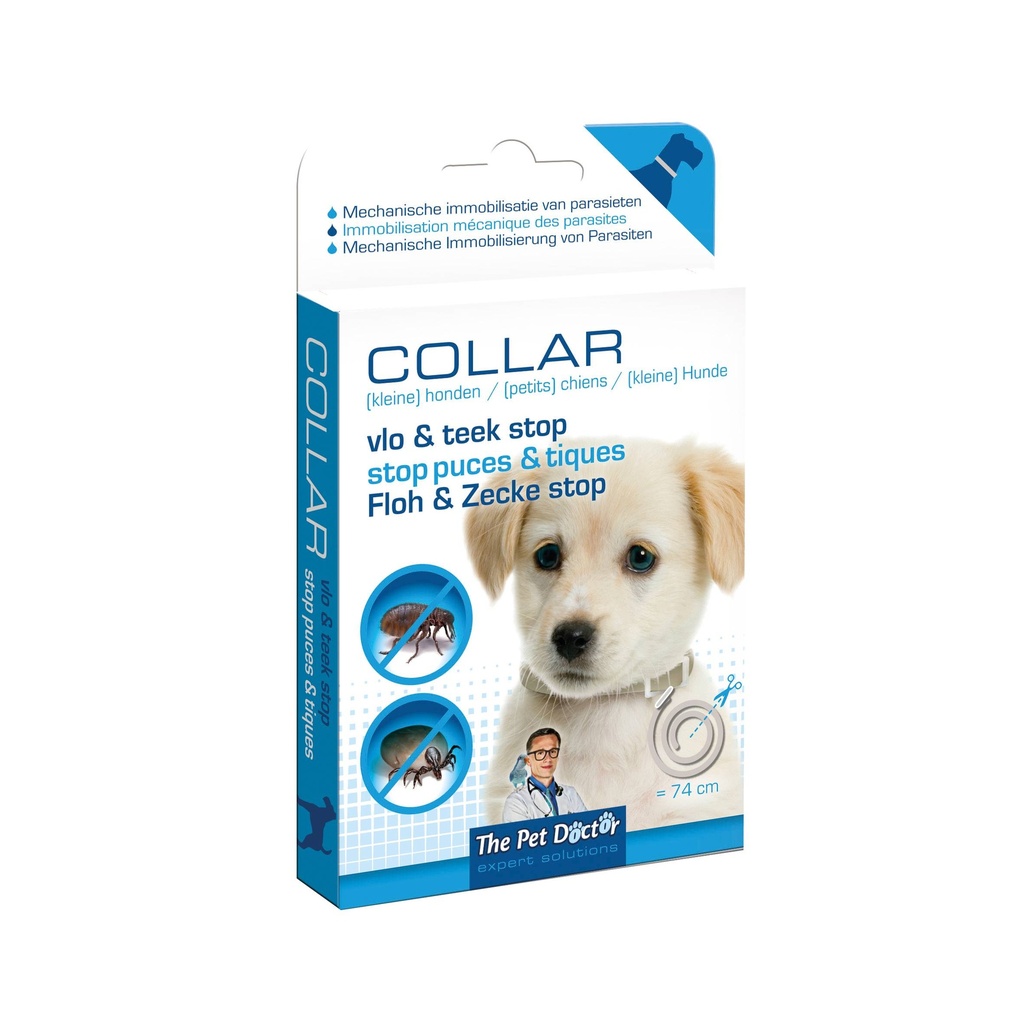 Pet Doctor Vlo & Teek Stop Halsband Hond 74 cm 1 st.