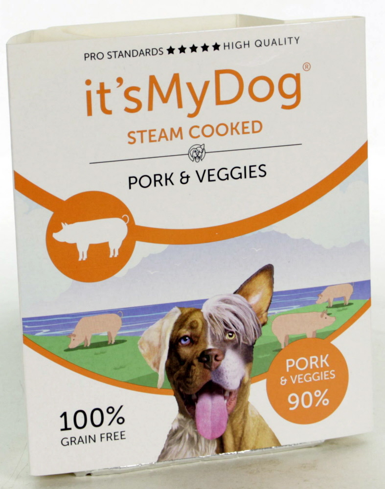 it's My Dog Steam Cooked Pork & Veggies 7 x 395 gr.