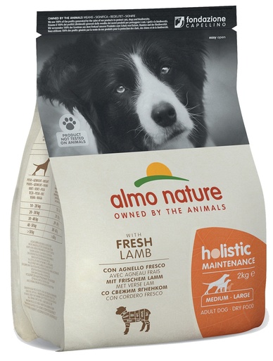 [AL0731] Almo Nature Holistic Dog M Lam & Rijst (2 kg.)