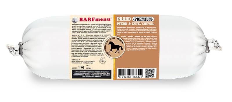 BARFmenu Hond Premium Paard