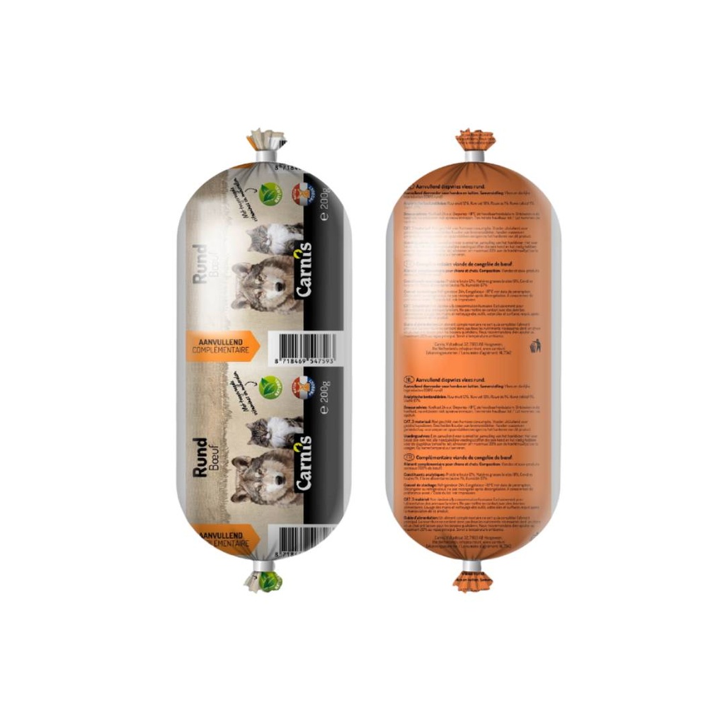 Carnis Vers Vlees Rund 24 x 200 gr.