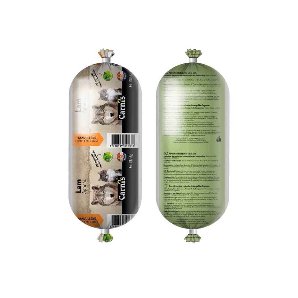 Carnis Vers Vlees Lam 10 x 1 kg.