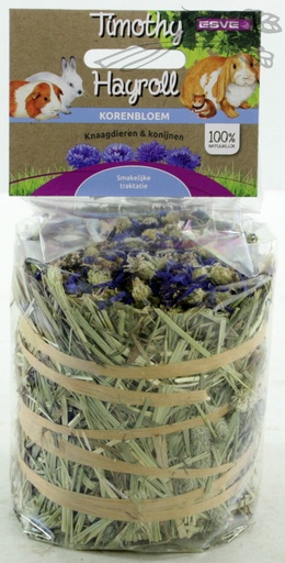 [E86150] Timothy Hay Roll Korenbloem 8 x 100 gr.