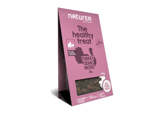 [NT37214] Naturea Cat Treats Turkey Semi-Moist (8 x 100 gr.)