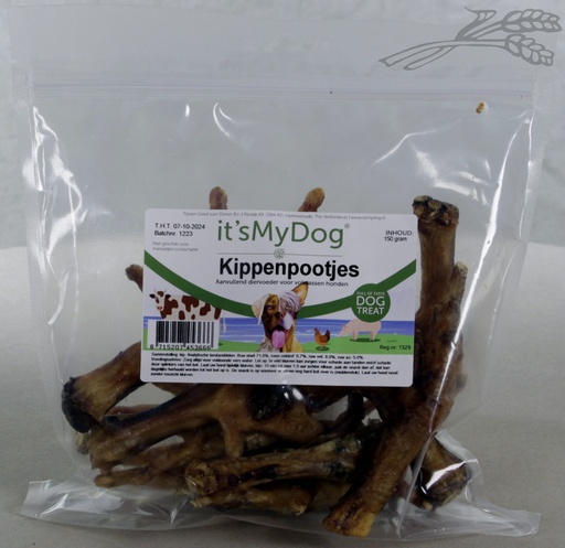 [IMD45366] it's My Dog Kippenpootjes (150 gr.)