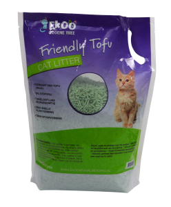 Ekoo Tofu Catlitter Green Tea 6 x 6 ltr.