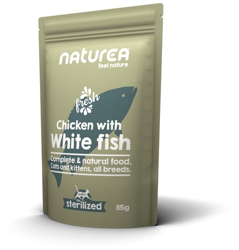 [NT37344] Naturea Cat Wet Food Chicken White Fish